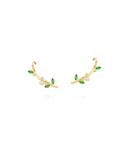 Ear Cuff Trepadeira Green