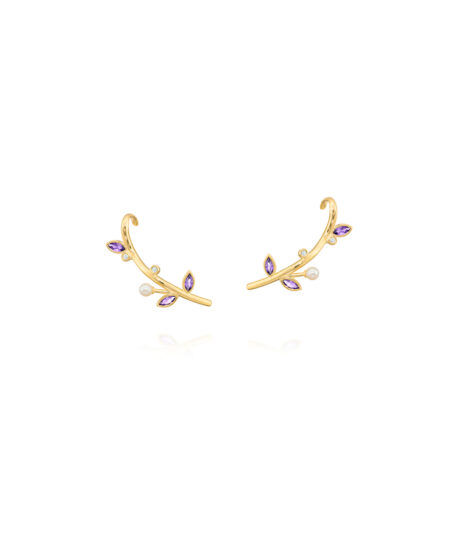 Ear Cuff Trepadeira Purple