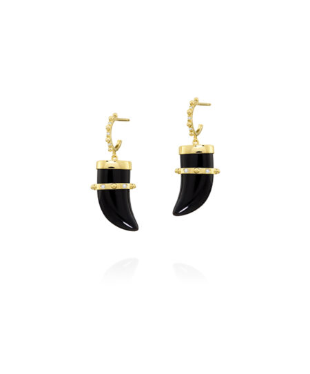 Black Tooth Earring