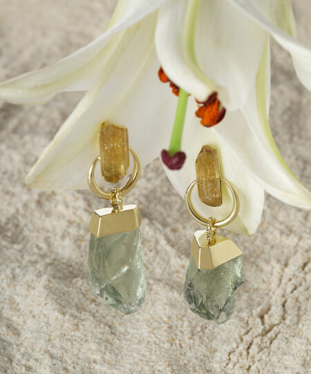 Imperial Topaz Root Earring