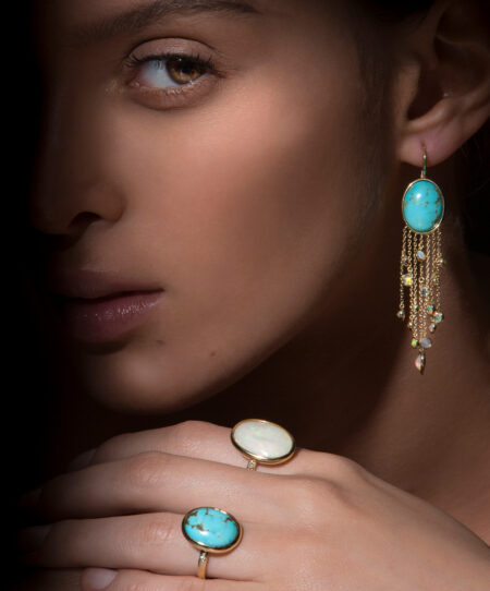 Ethiopian Opal Monosyllable Ring