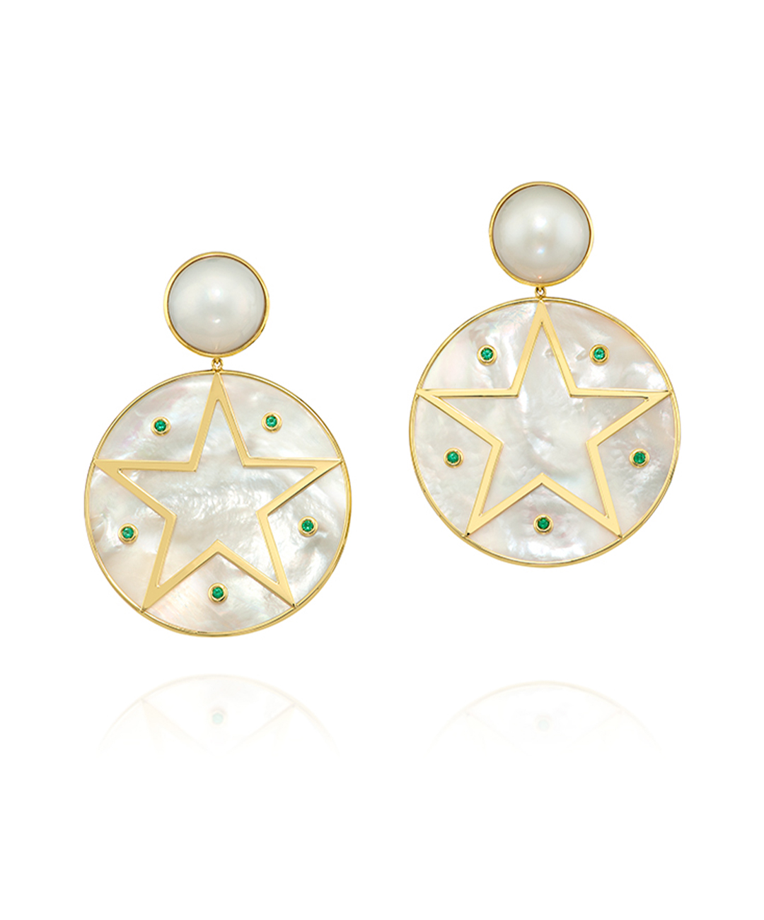 Astro in Green Earring