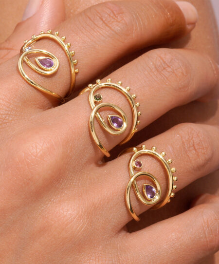 Anel Floral Stems Green