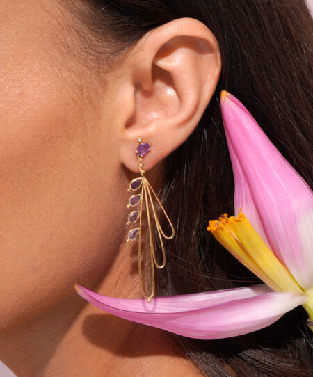 Brinco Long Bunch Purple