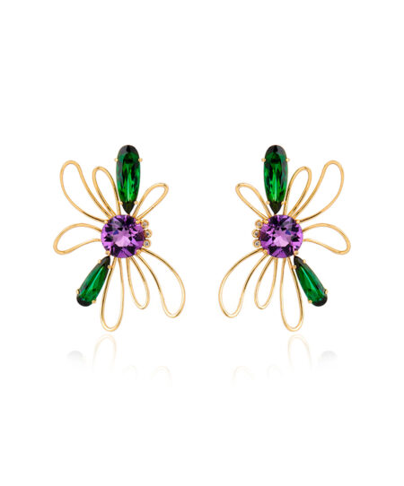 Bloom Purple Earring