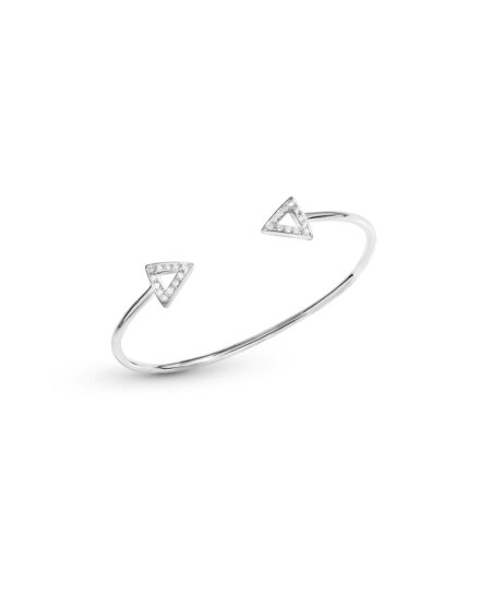 Bracelete Pontas Ouro Branco