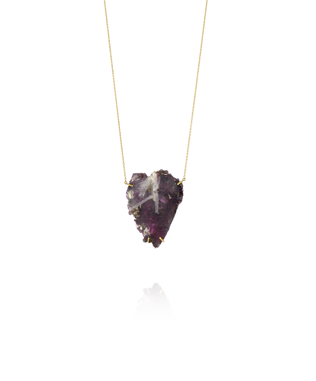 Watermelon Tourmaline Heart Necklace