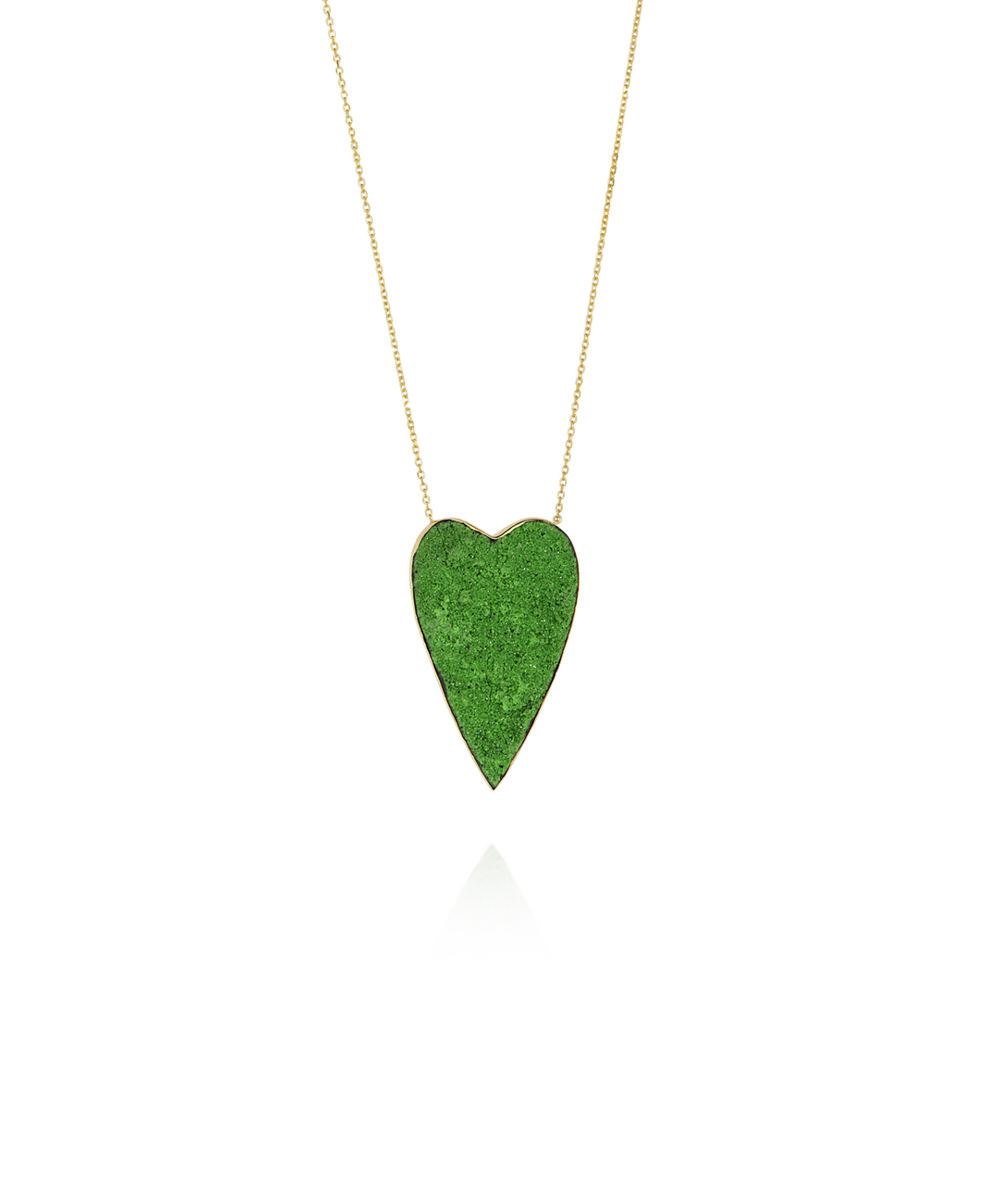 Uvarovite Heart Necklace