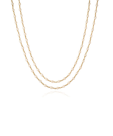 Crochet Necklace in White